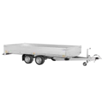 Remorque plateau SARIS PTAC 2700 kg – 406 x 184 cm – 2 essieux freinés
