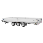 Remorque plateau Saris 506 x 224 cm 3500 kg Heavy Duty 3 essieux – Image 2